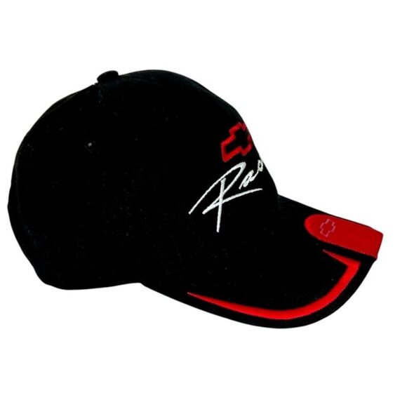 NASCAR Chevrolet Racing Cap Trucker Baseball Hat Black Red Unisex Adult One SZ - Picture 2 of 16